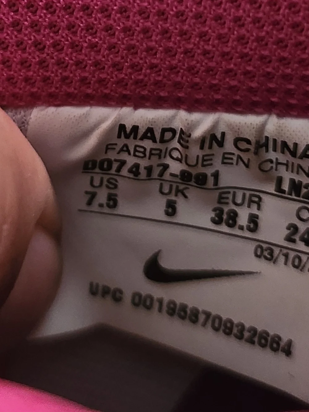 Nike Air Force 1 sneakers custom-designed size 7.5